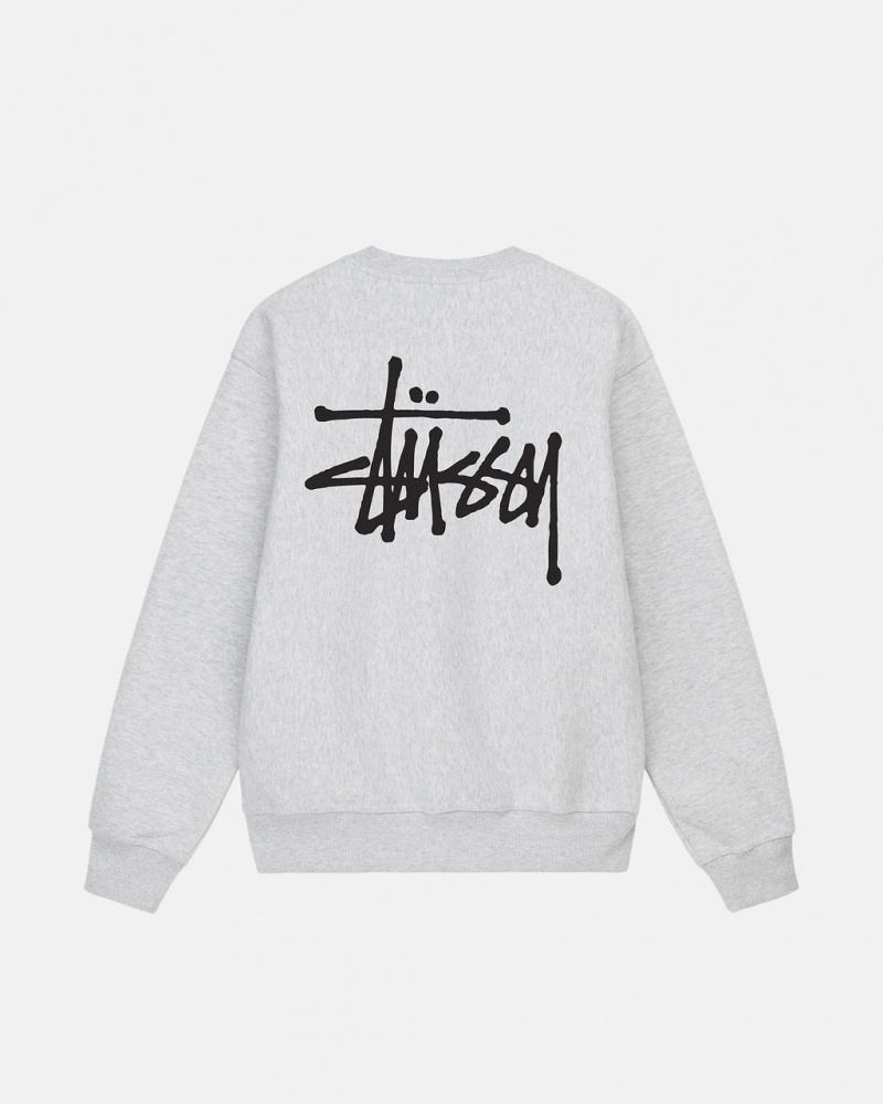 Stussy Basic Stussy Crew Sweatshirts Dames Grijs Belgium | RYQ-6757