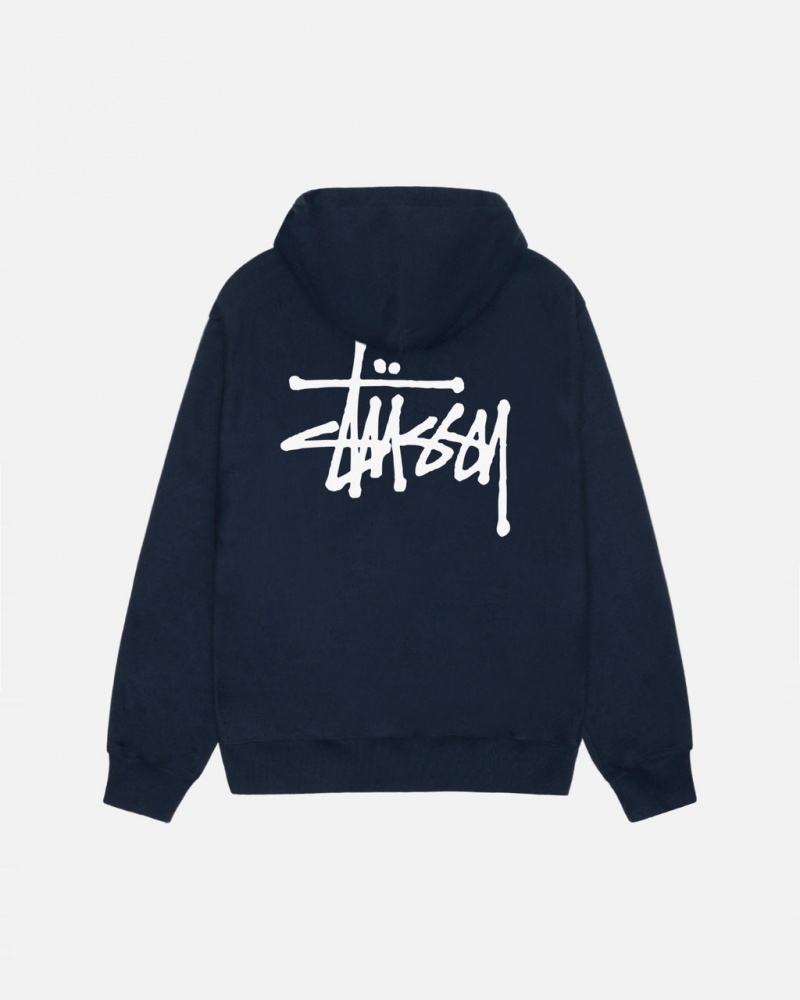 Stussy Basic Stussy Hoodie Hoodie Dames Donkerblauw Belgium | BJK-1228