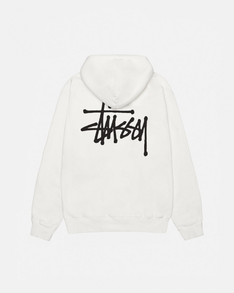 Stussy Basic Stussy Hoodie Pigment Dyed Hoodie Heren Beige Belgium | YUK-7367