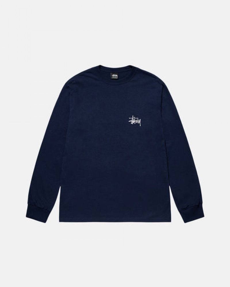 Stussy Basic Stussy Ls Tee T-shirts Dames Donkerblauw Belgium | RVP-9097