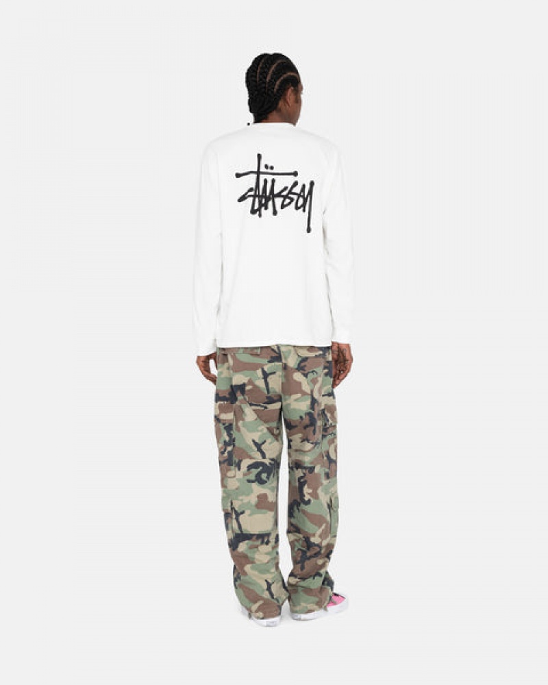 Stussy Basic Stussy Ls Tee T-shirts Dames Wit Belgium | XGV-9078