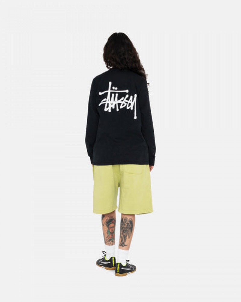 Stussy Basic Stussy Ls Tee T-shirts Dames Zwart Belgium | BNX-8316