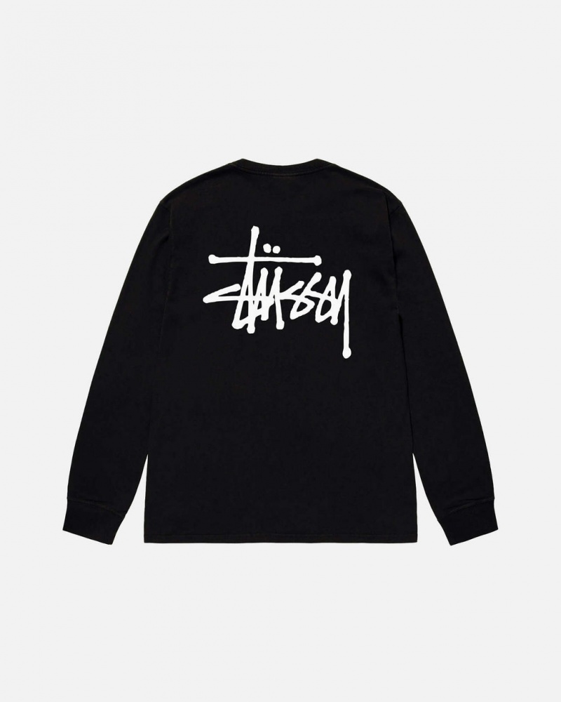 Stussy Basic Stussy Ls Tee T-shirts Dames Zwart Belgium | BNX-8316