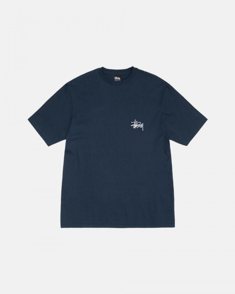 Stussy Basic Stussy Tee T-shirts Dames Donkerblauw Belgium | BCH-3728