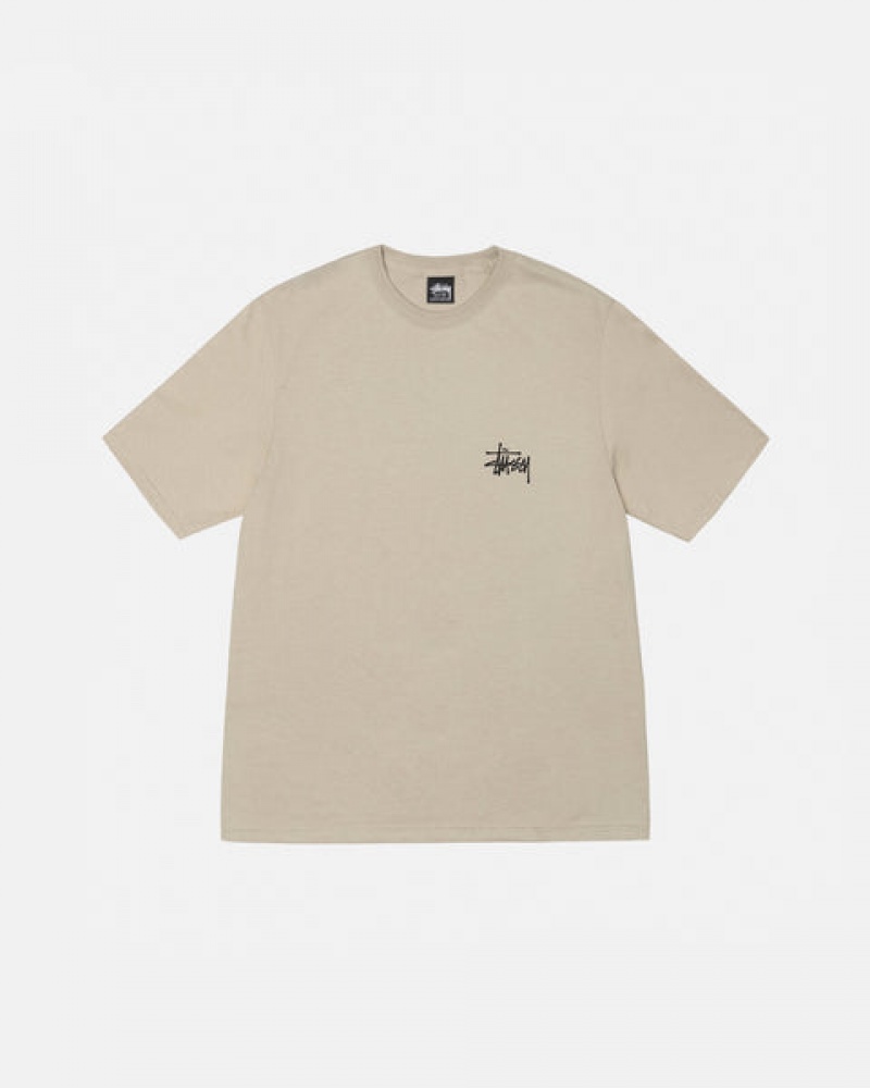 Stussy Basic Stussy Tee T-shirts Dames Khaki Belgium | KUB-3175