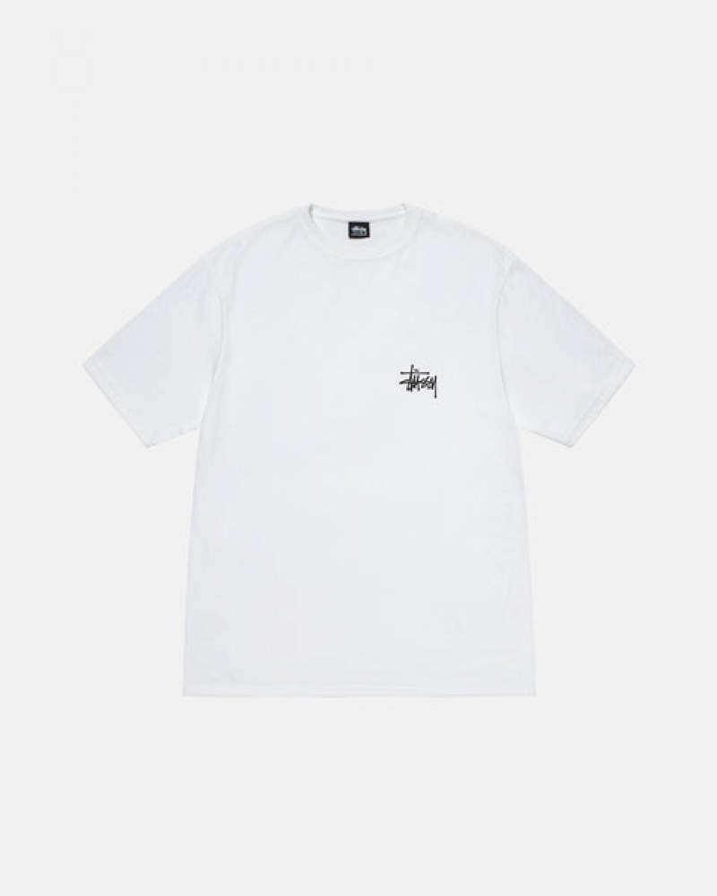 Stussy Basic Stussy Tee T-shirts Dames Wit Belgium | FKZ-0847