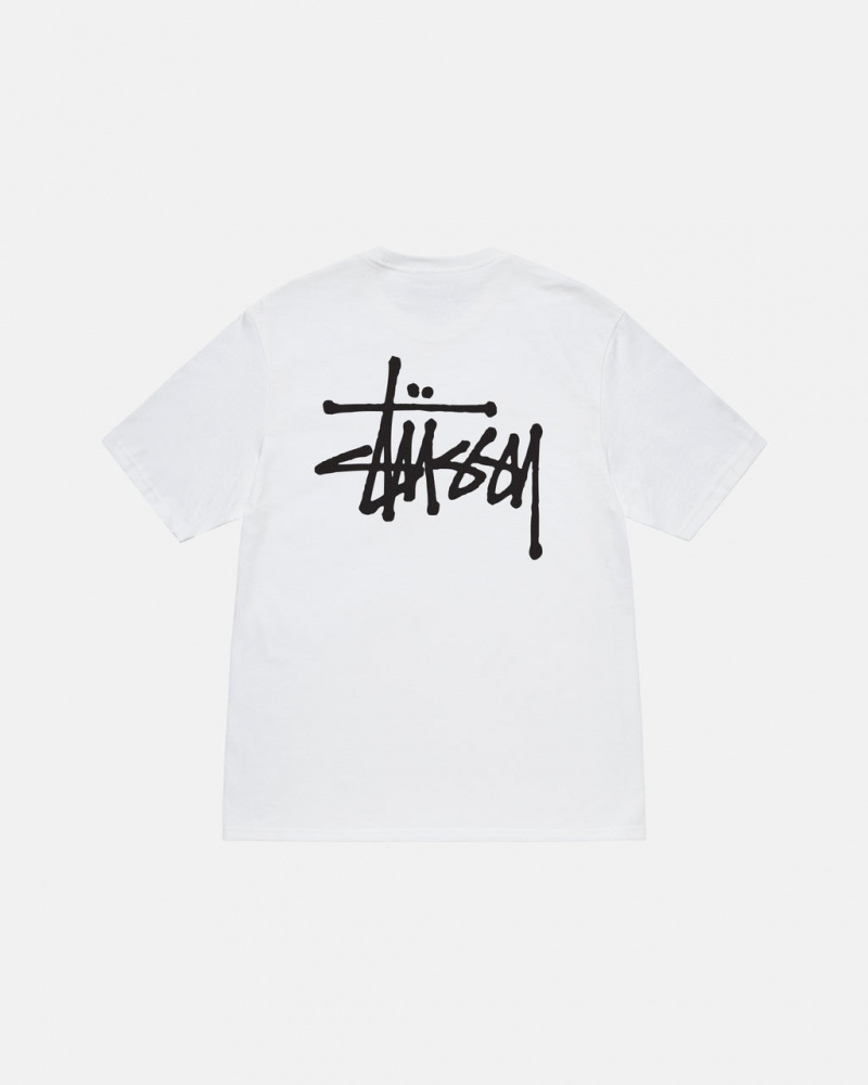 Stussy Basic Stussy Tee T-shirts Dames Wit Belgium | FKZ-0847