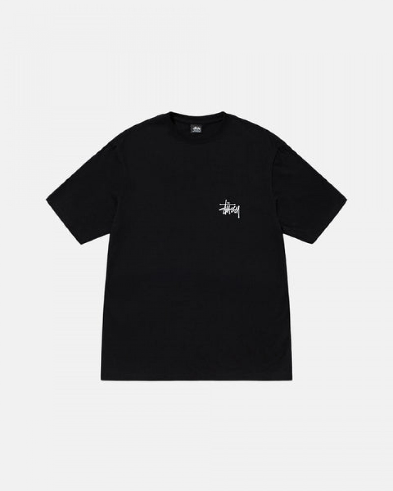 Stussy Basic Stussy Tee T-shirts Heren Zwart Belgium | DWM-9509