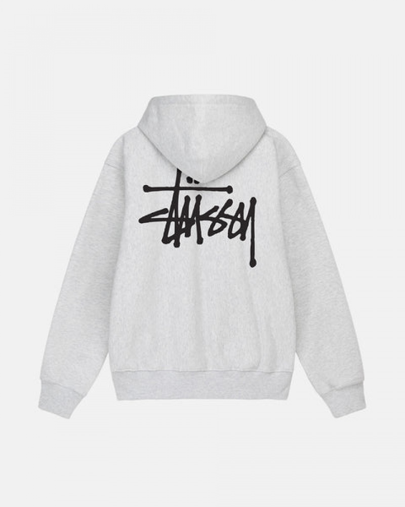 Stussy Basic Stussy Zip Hoodie Hoodie Dames Grijs Belgium | HRX-2181