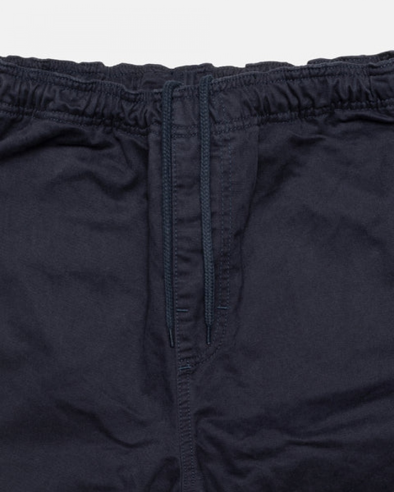 Stussy Beach Pant Brushed Katoenen Broek Heren Donkerblauw Belgium | CFC-0870