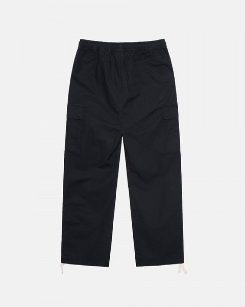 Stussy Beach Pant Ripstop Cargo Broek Dames Zwart Belgium | PXK-3672