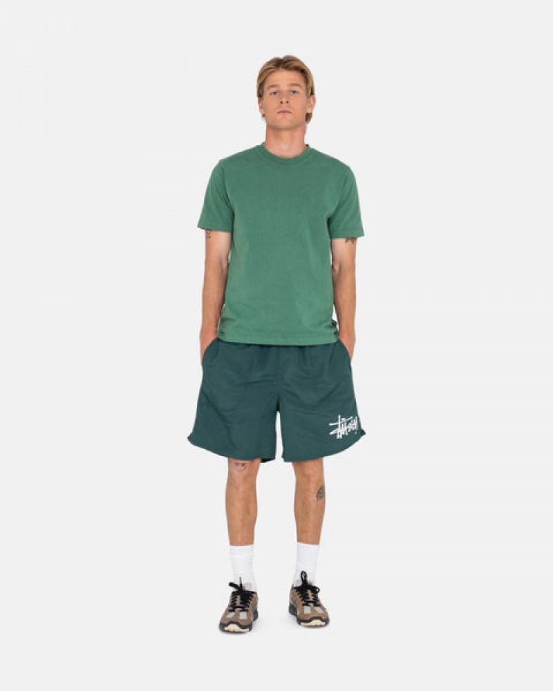 Stussy Big Basic Water Kort Zwemkleding Heren Groen Belgium | LBF-6403