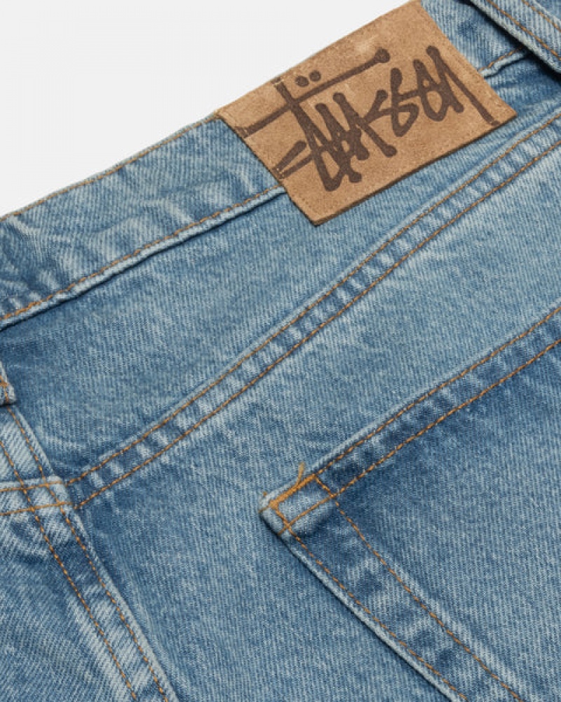 Stussy Big Ol' Jean Denim Broek Dames Blauw Belgium | IFO-7492