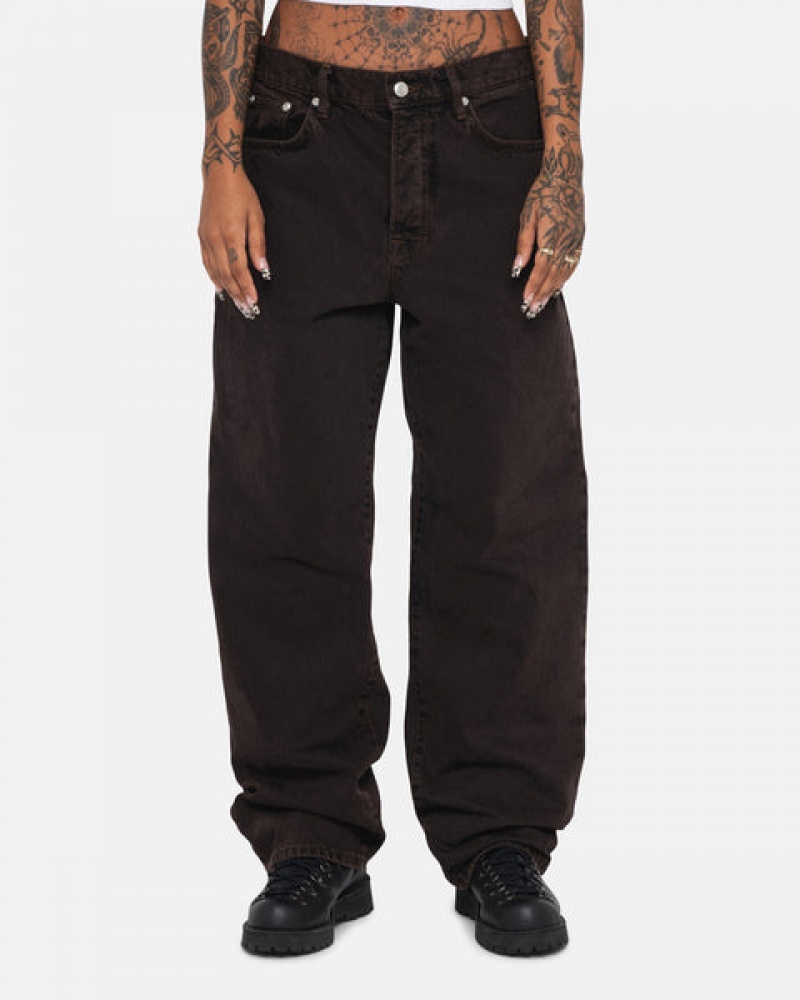 Stussy Big Ol' Jean Denim Broek Dames Zwart Belgium | LTD-2986