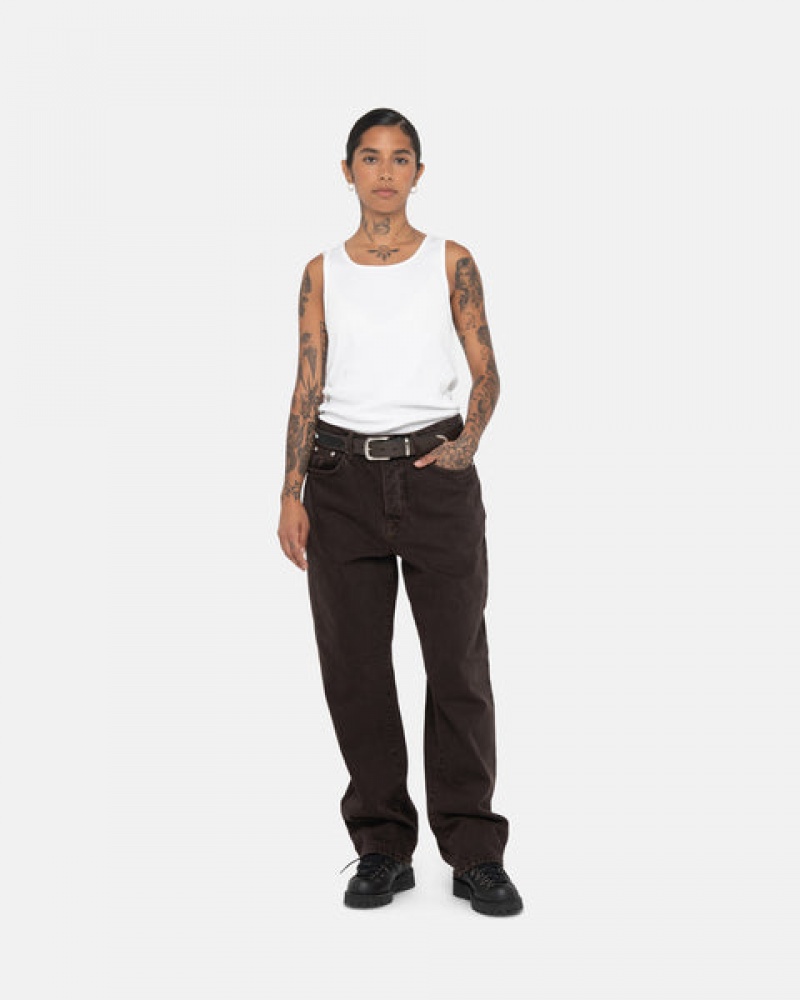 Stussy Big Ol' Jean Denim Broek Dames Zwart Belgium | LTD-2986