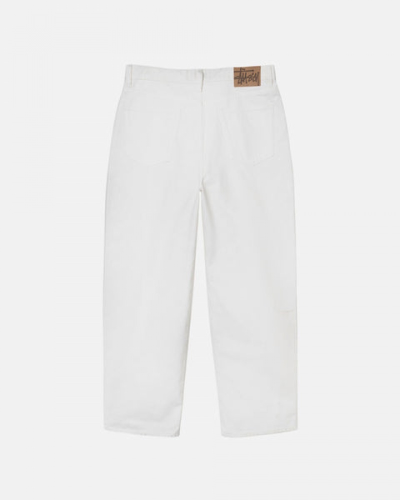 Stussy Big Ol' Jean Overdyed Broek Dames Beige Belgium | HSK-4108