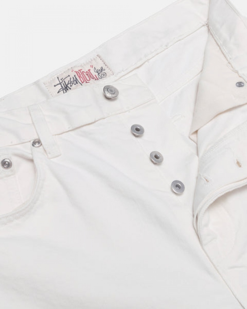 Stussy Big Ol' Jean Overdyed Broek Dames Beige Belgium | HSK-4108