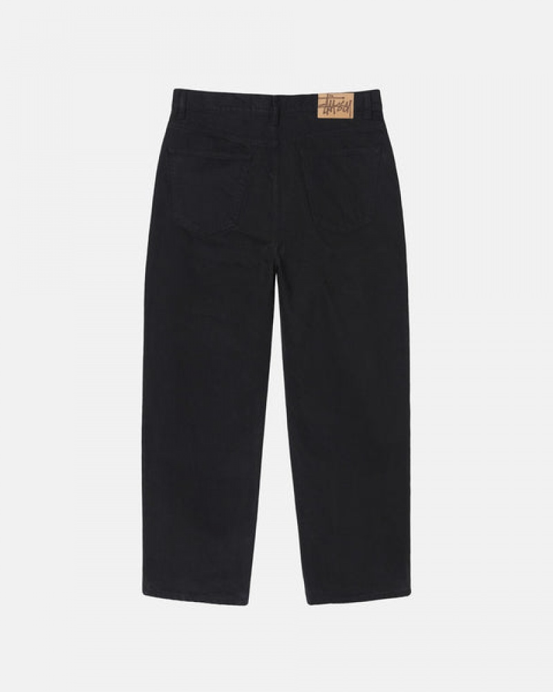 Stussy Big Ol' Jean Overdyed Broek Dames Zwart Belgium | POW-6434