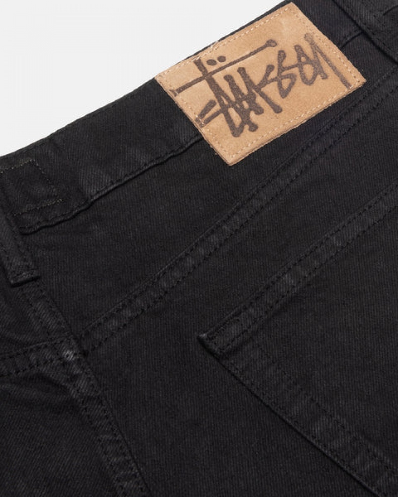 Stussy Big Ol' Jean Overdyed Broek Dames Zwart Belgium | POW-6434