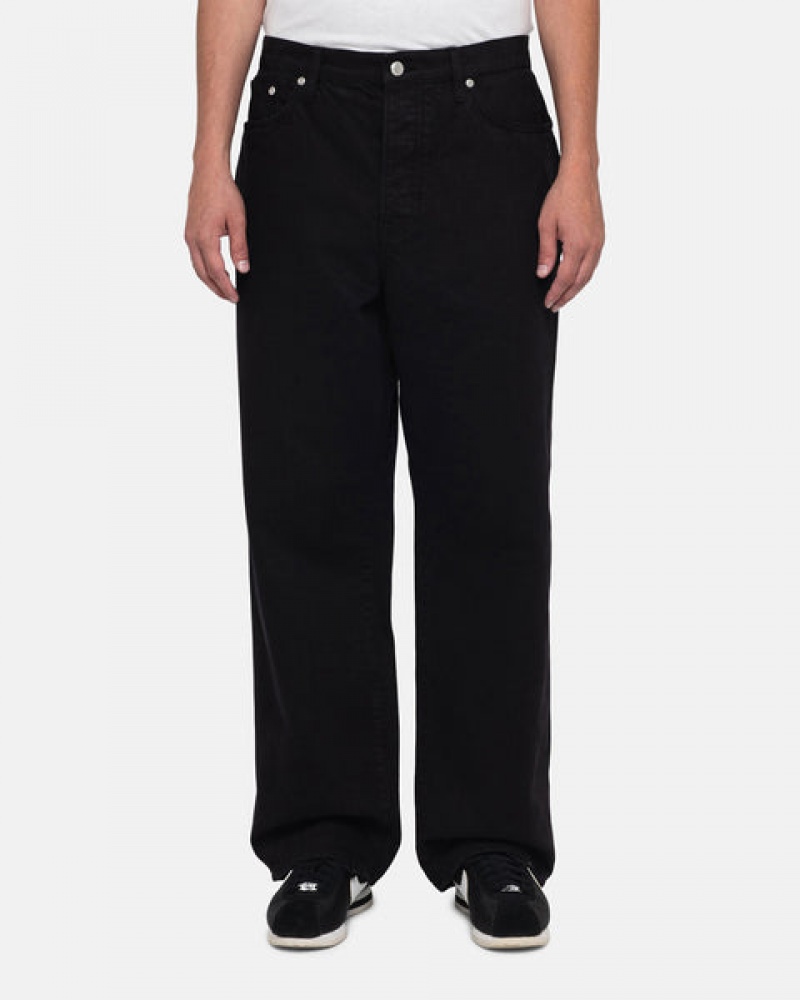 Stussy Big Ol' Jean Overdyed Broek Dames Zwart Belgium | POW-6434