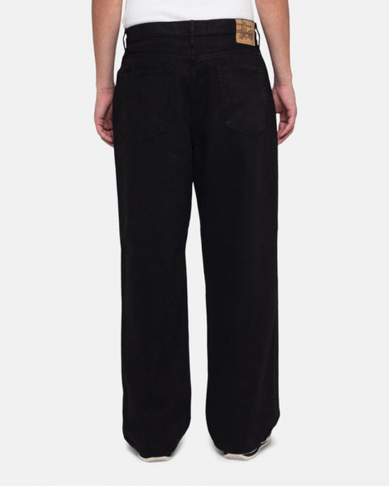 Stussy Big Ol' Jean Overdyed Broek Dames Zwart Belgium | POW-6434