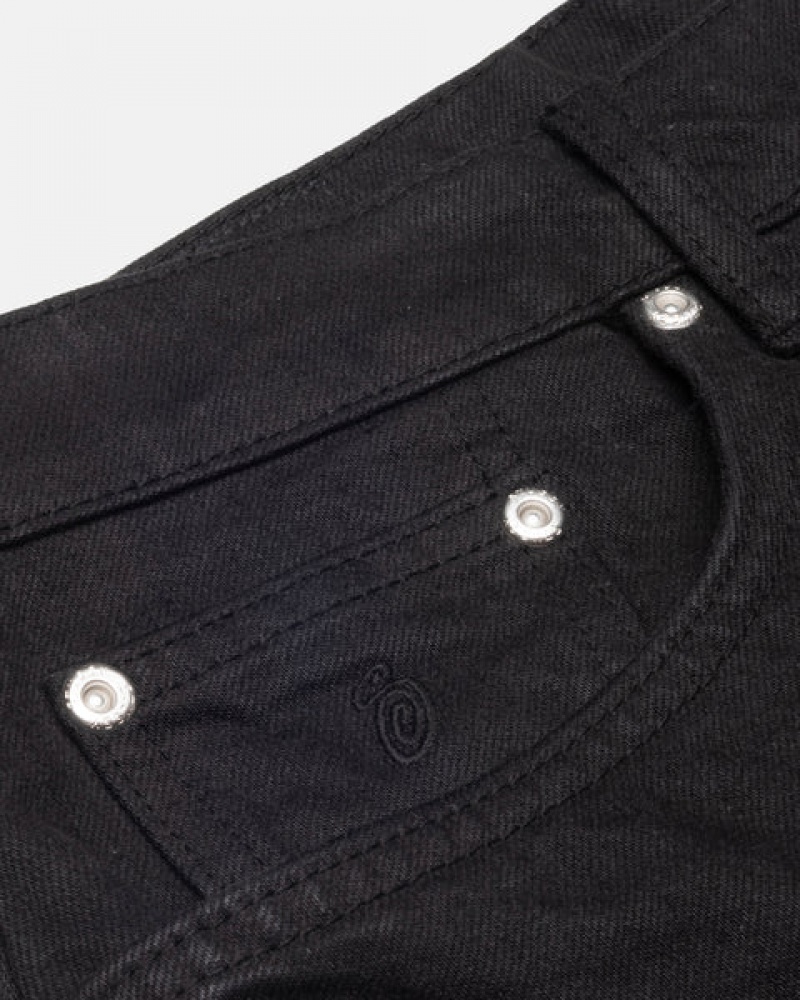 Stussy Big Ol' Jean Overdyed Broek Heren Zwart Belgium | JUB-1725