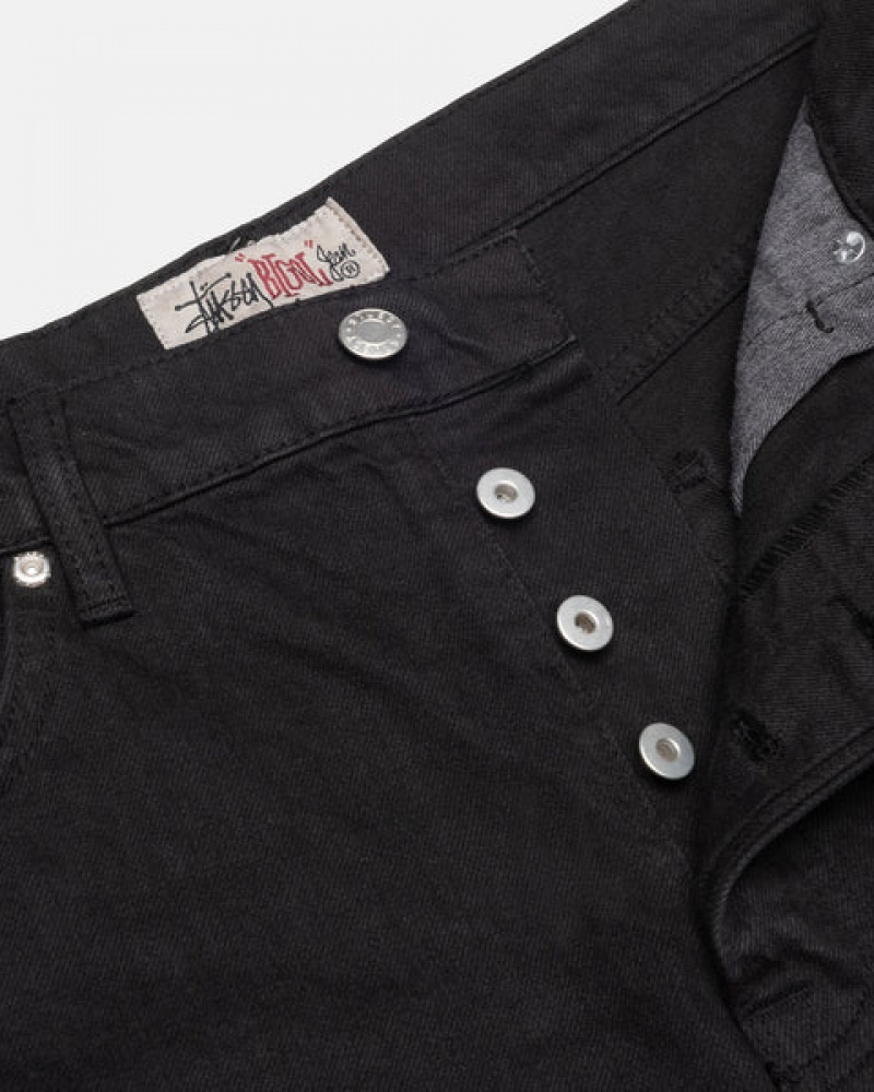 Stussy Big Ol' Jean Overdyed Denim Heren Zwart Belgium | HIF-4923