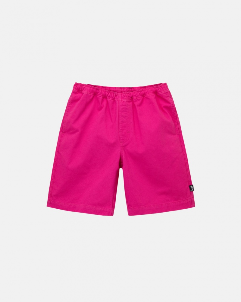 Stussy Brushed Beach Kort Korte Broek Dames Roze Belgium | NPR-0110