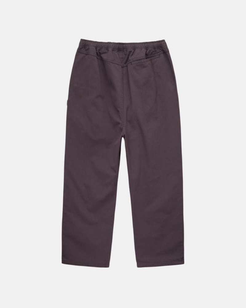 Stussy Brushed Beach Pant Broek Dames Bordeaux Belgium | ZEE-5737