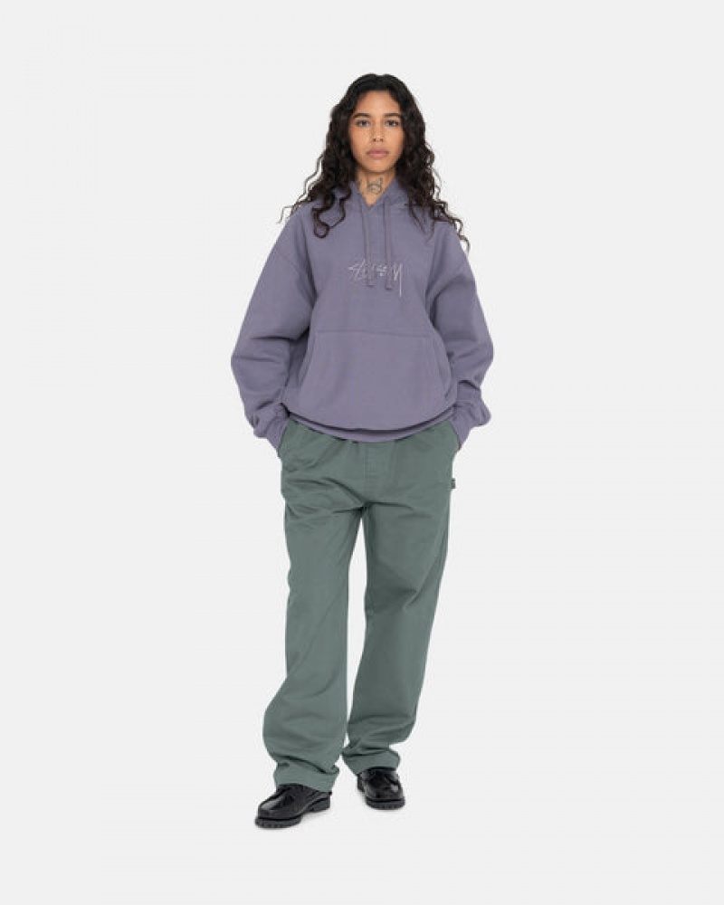 Stussy Brushed Beach Pant Broek Dames Groen Belgium | YJG-6944