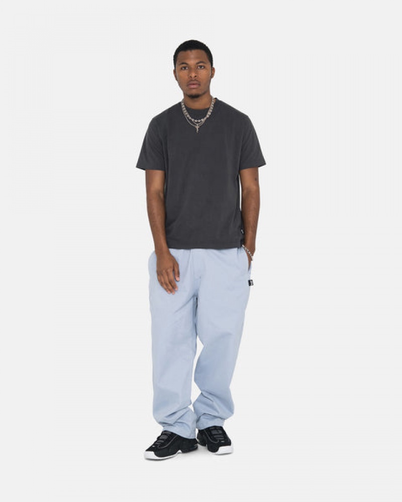 Stussy Brushed Beach Pant Broek Heren Blauw Belgium | UGX-1813