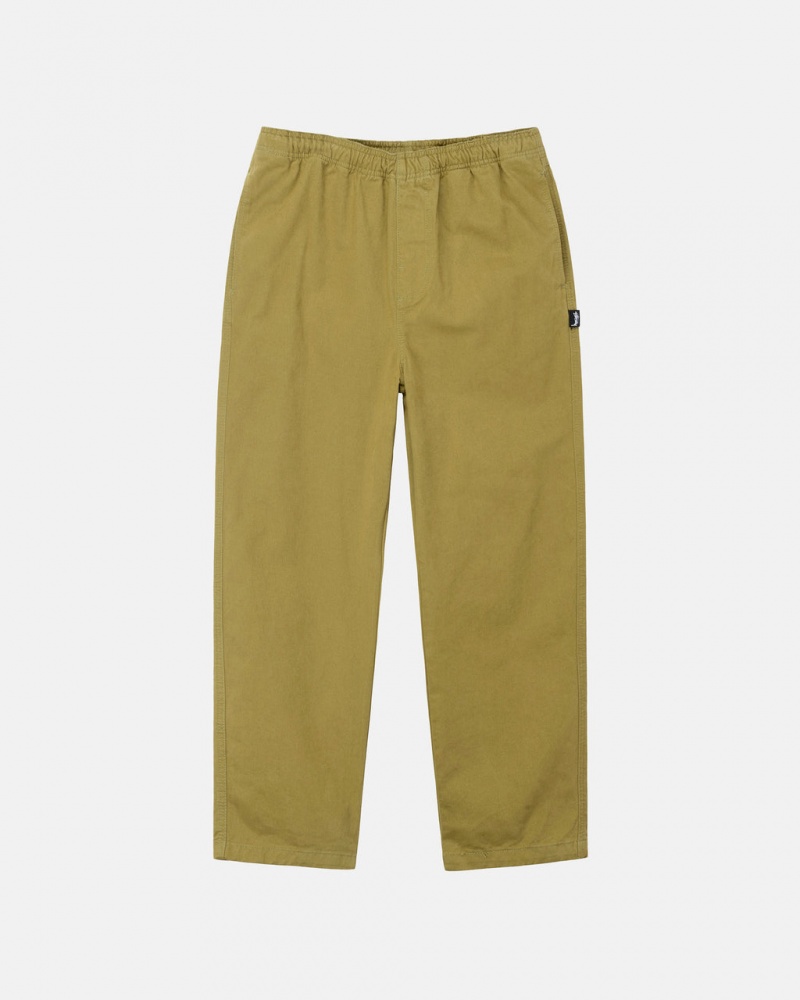 Stussy Brushed Beach Pant Broek Heren Donkerolijfgroen Belgium | FIX-4091