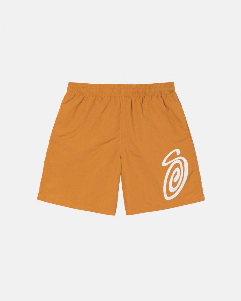 Stussy Curly S Water Kort Zwemkleding Heren Oranje Belgium | FUW-5788