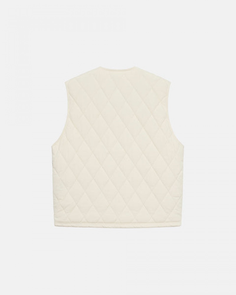 Stussy Diamond Gewatteerd Vest Vest Dames Room Belgium | OBY-4169