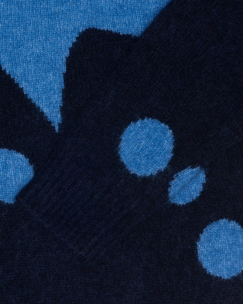 Stussy Dice Fuzzy Crew Trui Dames Blauw Belgium | ZHT-5179