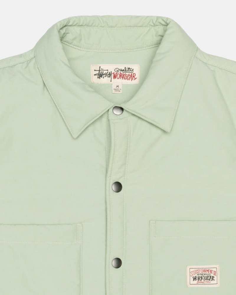 Stussy Gewatteerd Tech Over Shirt Overhemd Dames Groen Belgium | HHD-4529