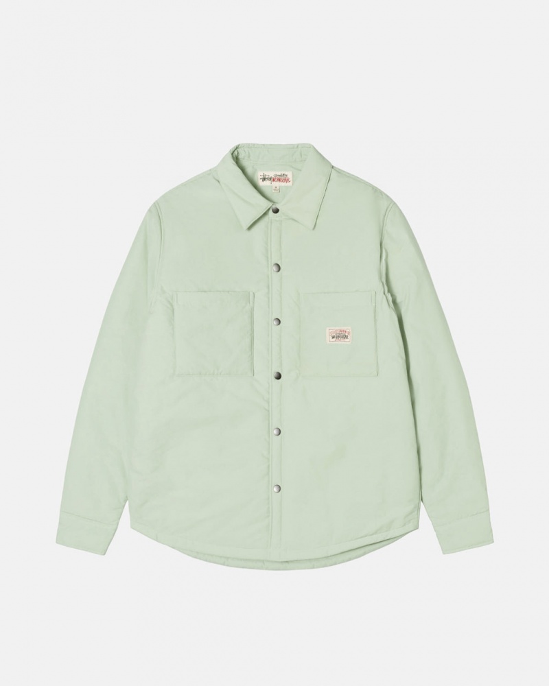 Stussy Gewatteerd Tech Over Shirt Overhemd Dames Groen Belgium | HHD-4529