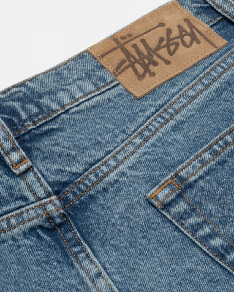 Stussy Klassieke Jean Denim Broek Dames Blauw Belgium | CBR-9385