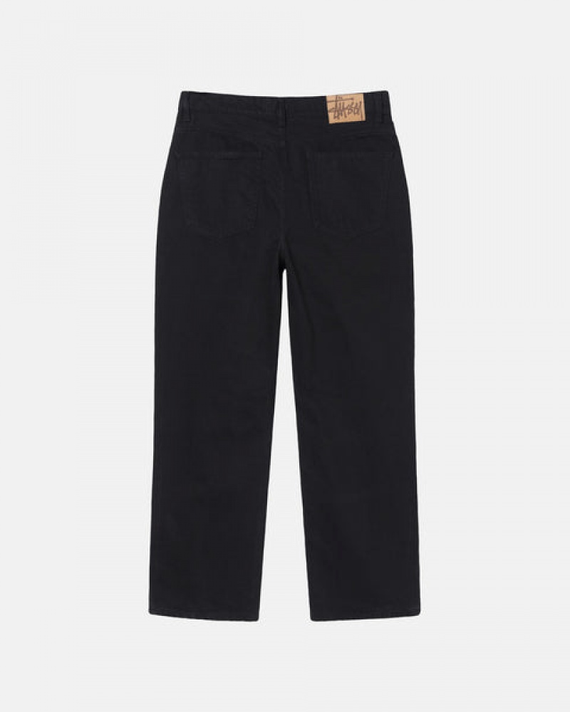 Stussy Klassieke Jean Overdyed Broek Dames Zwart Belgium | XBT-7633