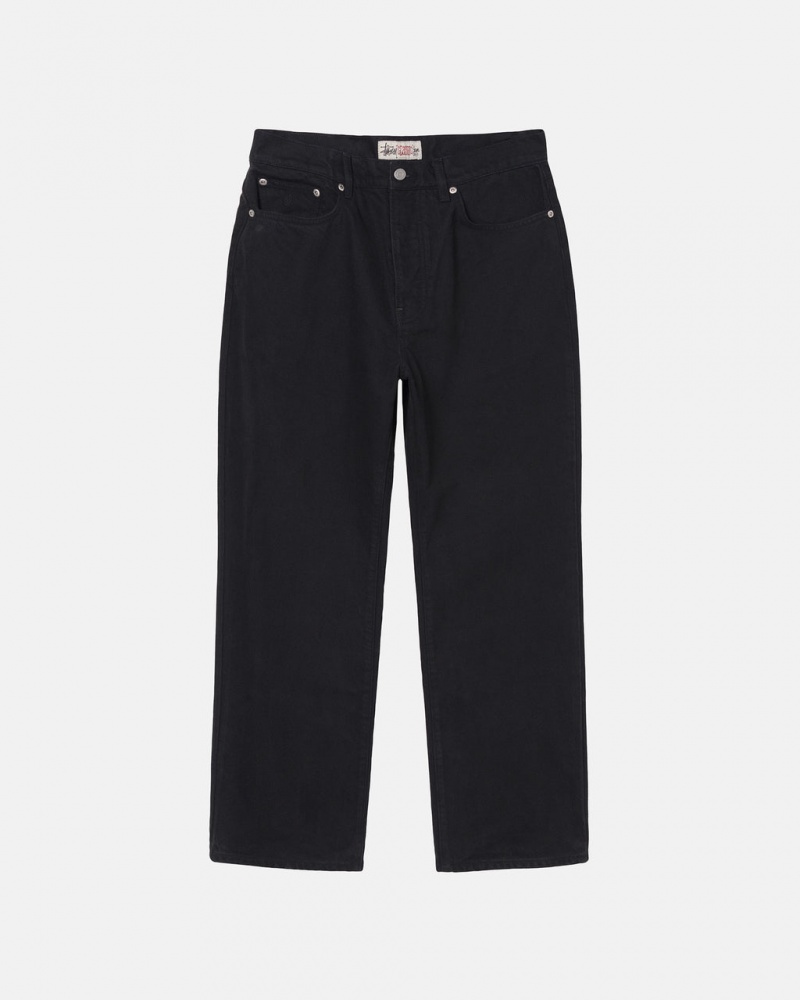 Stussy Klassieke Jean Overdyed Broek Dames Zwart Belgium | XBT-7633