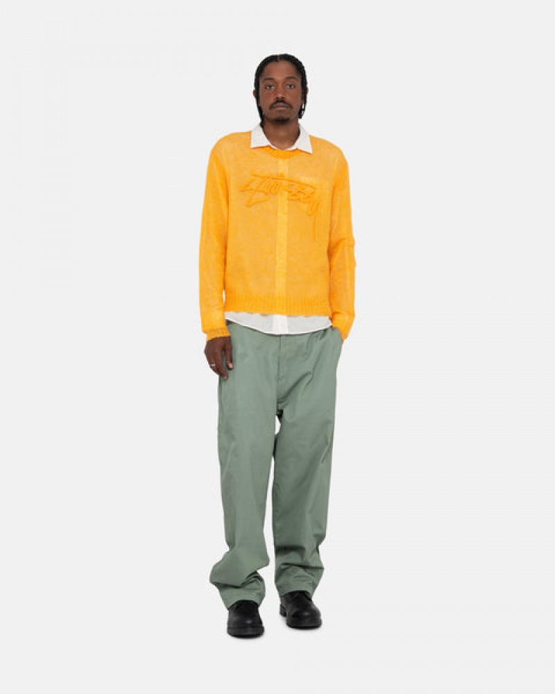 Stussy Loose Knit Trui Trui Dames Oranje Belgium | KDJ-1458