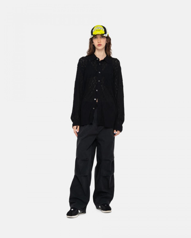 Stussy Nyco Over Trousers Broek Dames Zwart Belgium | PKR-8832