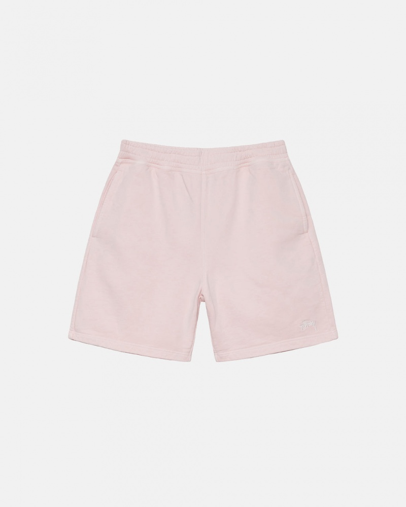 Stussy Overdyed Stock Logo Kort Korte Broek Dames Roze Belgium | IPP-7509