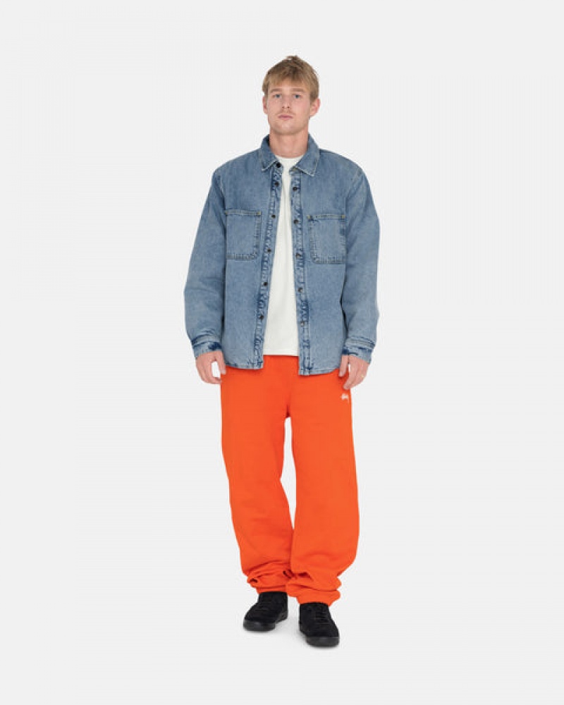 Stussy Overdyed Stock Logo Pant Sweatshirts Heren Oranje Belgium | DJX-9079