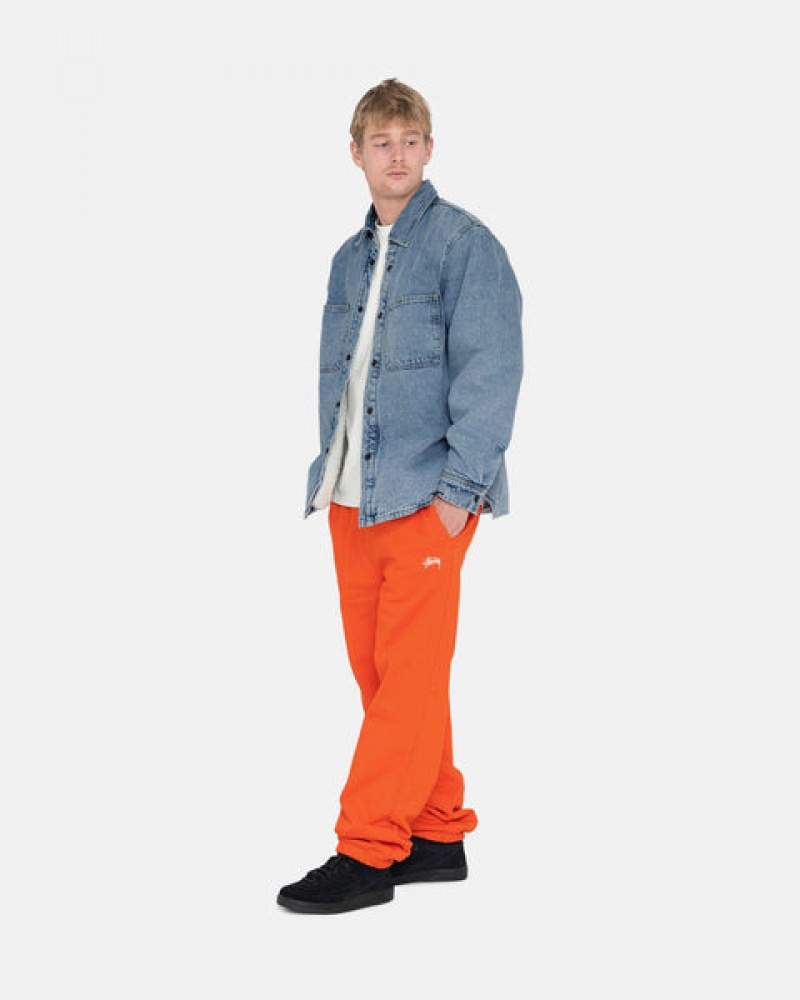 Stussy Overdyed Stock Logo Pant Sweatshirts Heren Oranje Belgium | DJX-9079