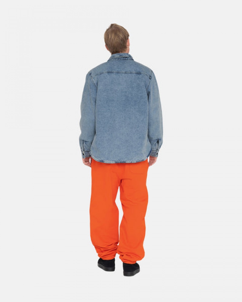 Stussy Overdyed Stock Logo Pant Sweatshirts Heren Oranje Belgium | DJX-9079