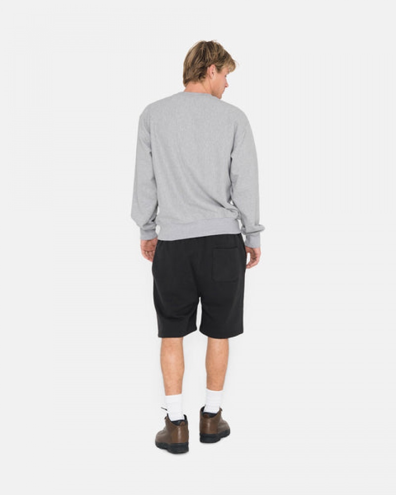 Stussy Overdyed Stock Logo Sweat Kort Sweatshort Heren Zwart Belgium | ZAL-6452