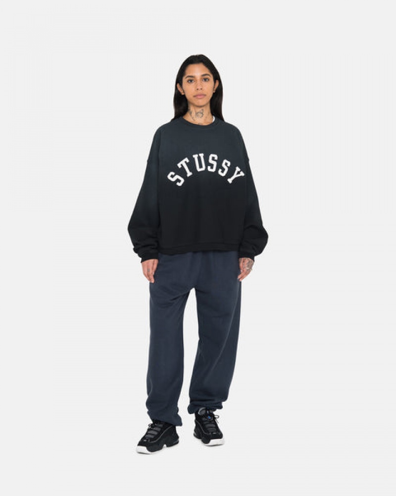 Stussy Overdyed Stock Logo Sweatpant Joggingbroek Dames Donkerblauw Belgium | RDD-4310