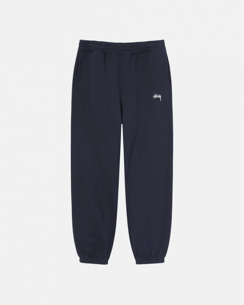 Stussy Overdyed Stock Logo Sweatpant Joggingbroek Dames Donkerblauw Belgium | RDD-4310