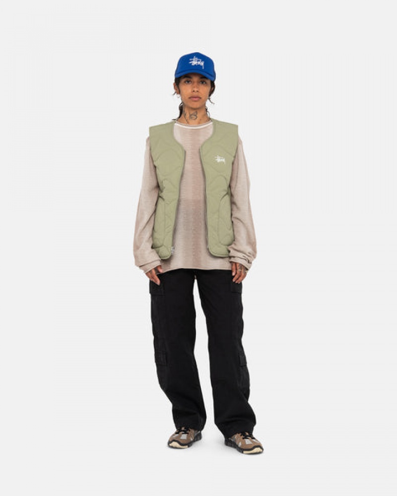 Stussy Recycled Nylon Liner Vest Vest Dames Bruin Belgium | PJC-5804